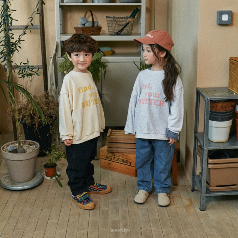 Weekly - Korean Children Fashion - #kidsshorts - Pine Butter Sweatshirt - 2