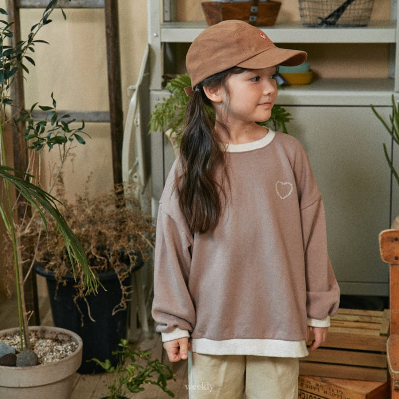 Weekly - Korean Children Fashion - #kidsshorts - Coco Heart Sweathisrt