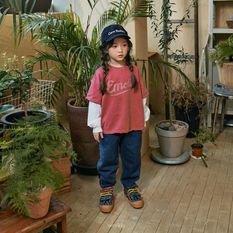 Weekly - Korean Children Fashion - #kidsstore - Emotion Layered Sweatshirt - 5