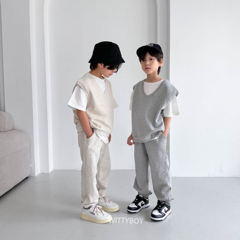 Witty Boy - Korean Children Fashion - #childofig - Uni Vest - 3