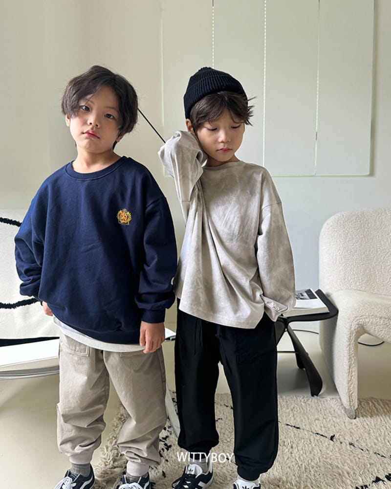 Witty Boy - Korean Children Fashion - #childrensboutique - Crwon Sweatshirt - 3