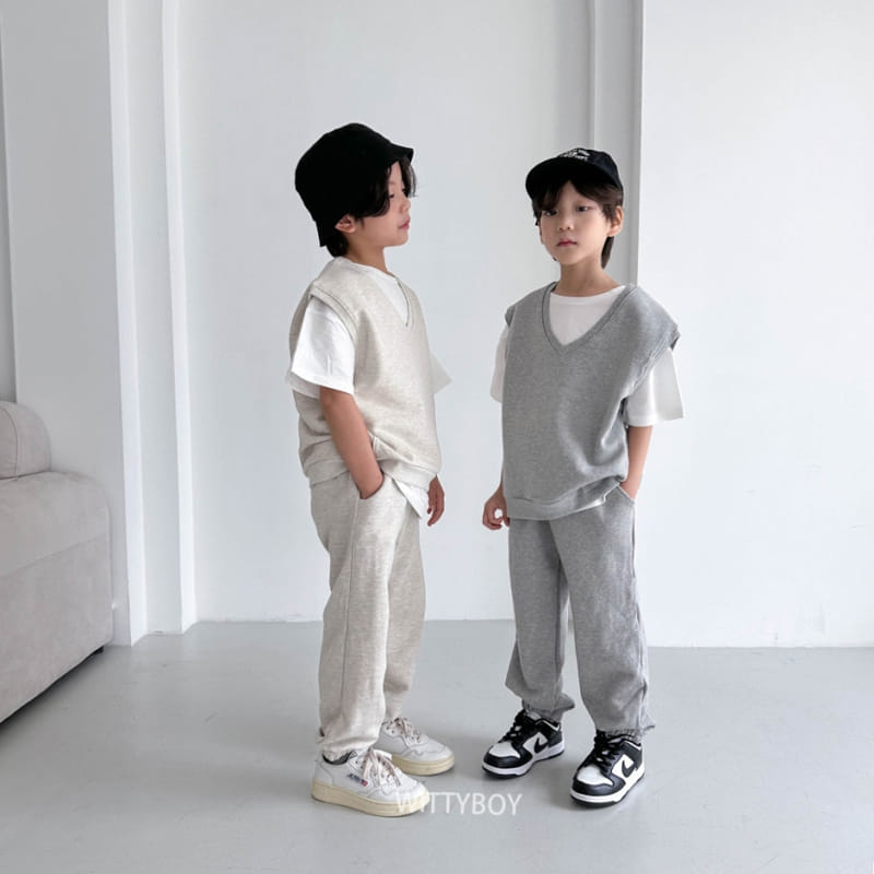 Witty Boy - Korean Children Fashion - #childofig - Uni Vest - 4