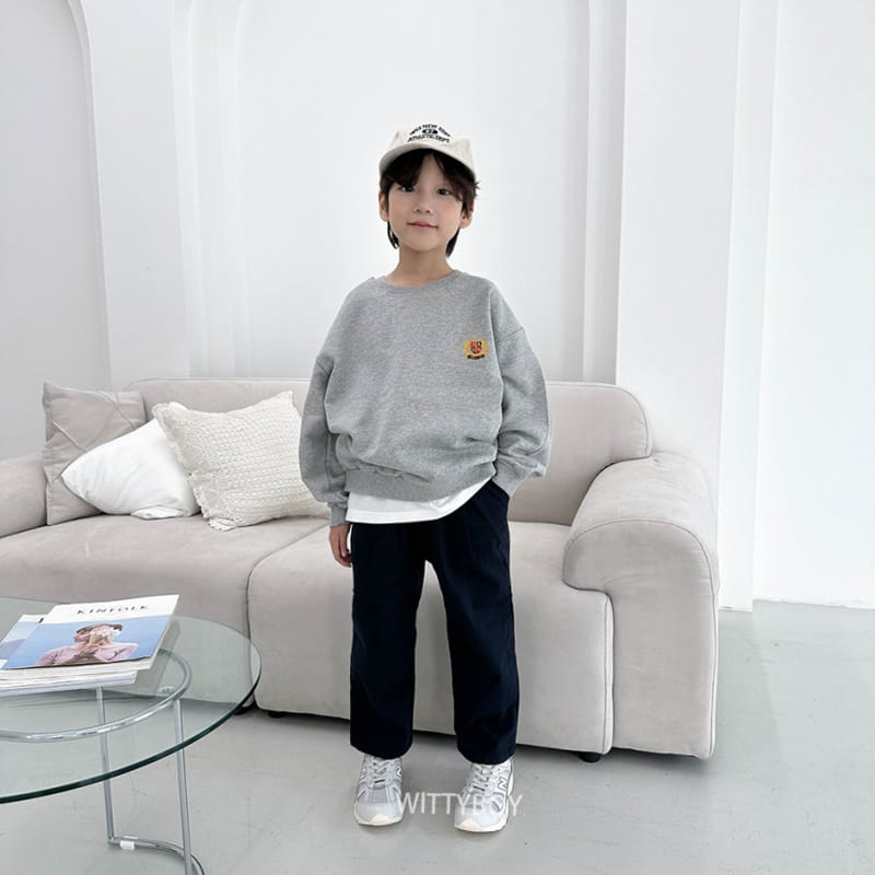 Witty Boy - Korean Children Fashion - #childrensboutique - Crwon Sweatshirt - 4