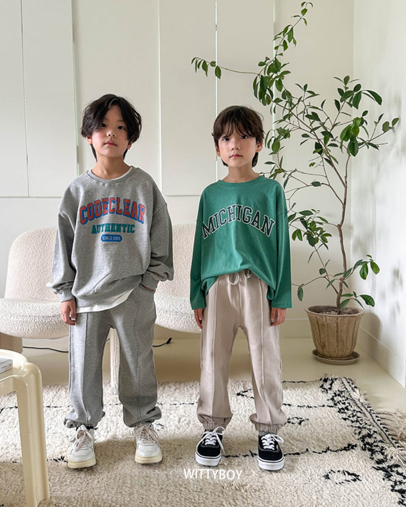Witty Boy - Korean Children Fashion - #designkidswear - Code Sweatshirt