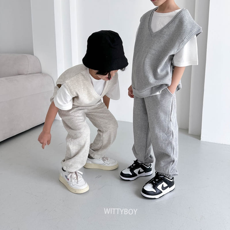 Witty Boy - Korean Children Fashion - #designkidswear - Uni Vest - 5