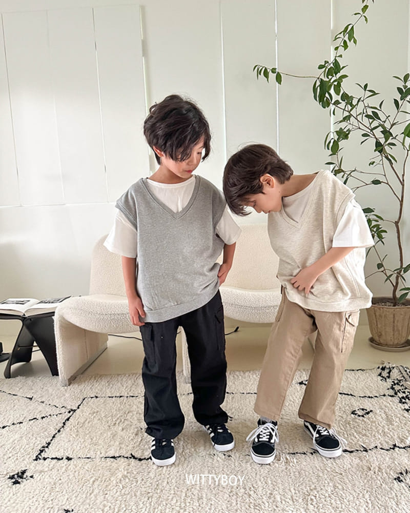 Witty Boy - Korean Children Fashion - #discoveringself - Uni Vest - 6