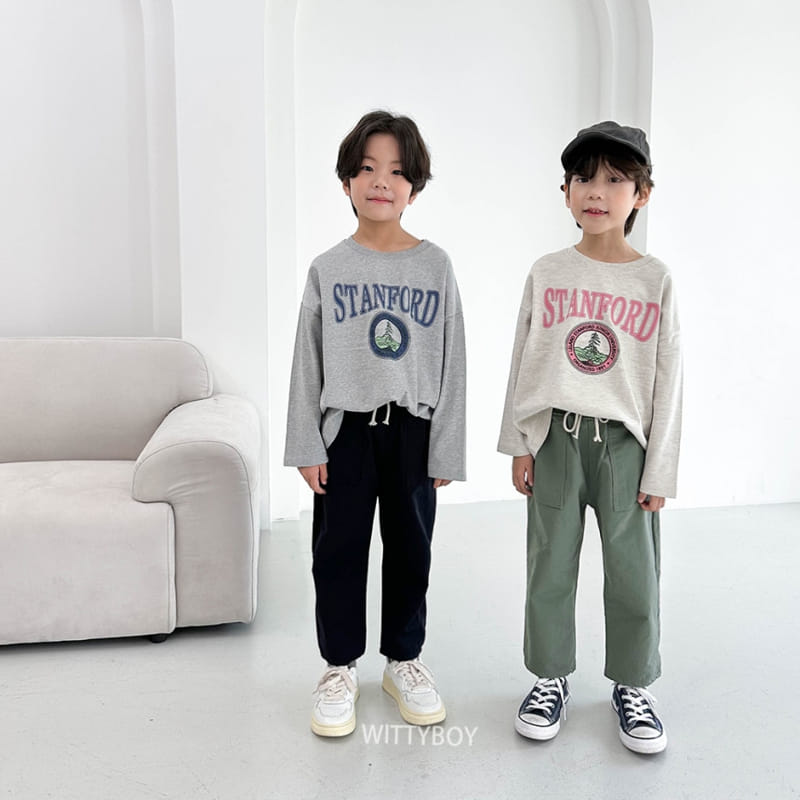 Witty Boy - Korean Children Fashion - #discoveringself - Standford Tee - 9