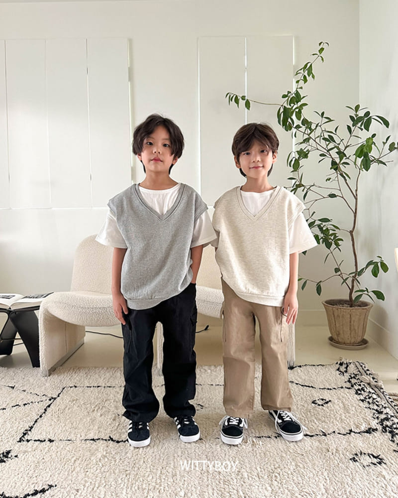 Witty Boy - Korean Children Fashion - #fashionkids - Uni Vest - 7