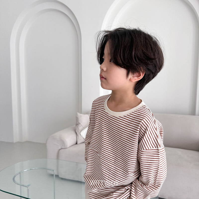 Witty Boy - Korean Children Fashion - #fashionkids - French Stripes Tee