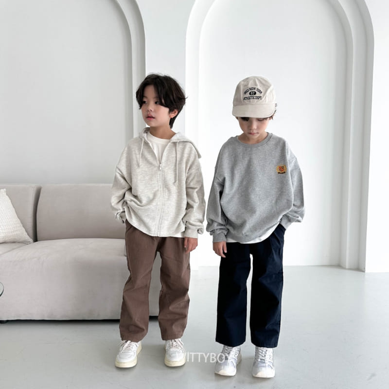 Witty Boy - Korean Children Fashion - #kidsshorts - Crwon Sweatshirt - 7