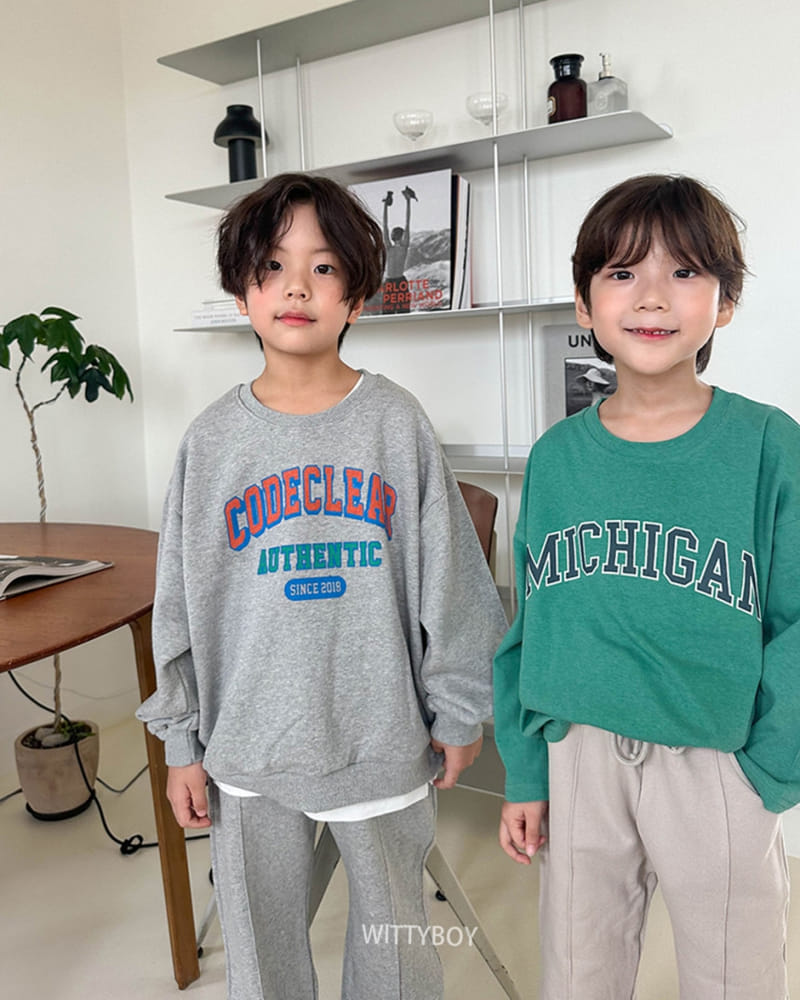 Witty Boy - Korean Children Fashion - #kidsstore - Code Sweatshirt - 5