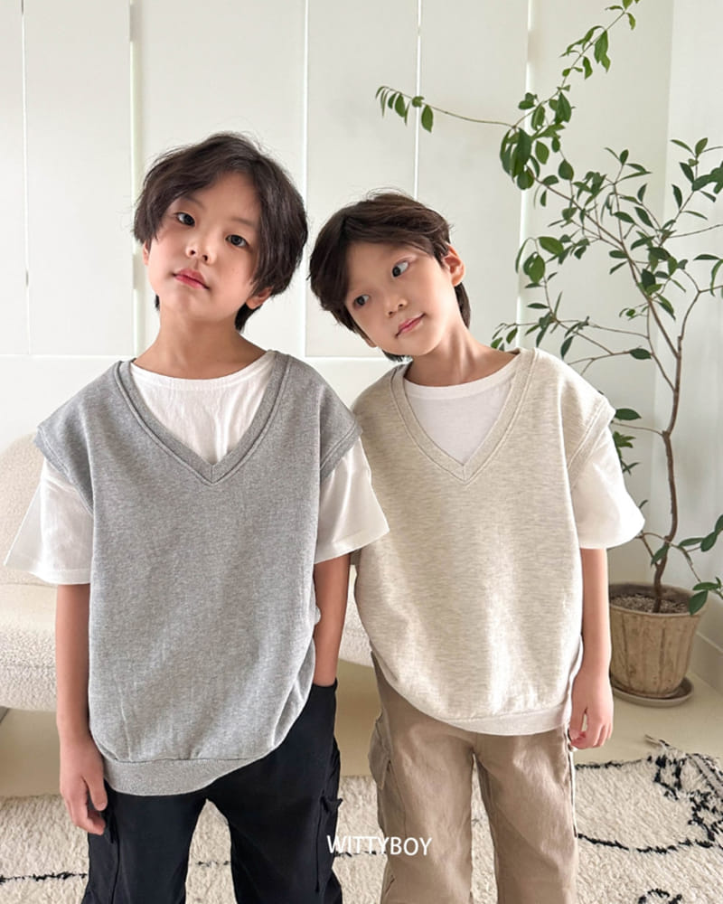 Witty Boy - Korean Children Fashion - #kidsstore - Uni Vest - 9
