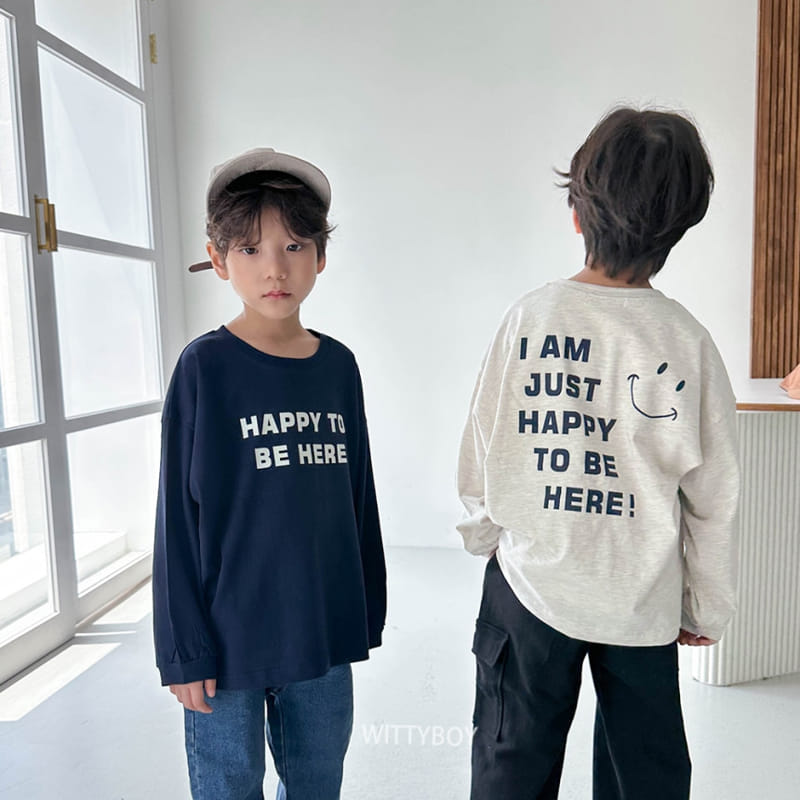Witty Boy - Korean Children Fashion - #kidsshorts - Happy Tee - 4