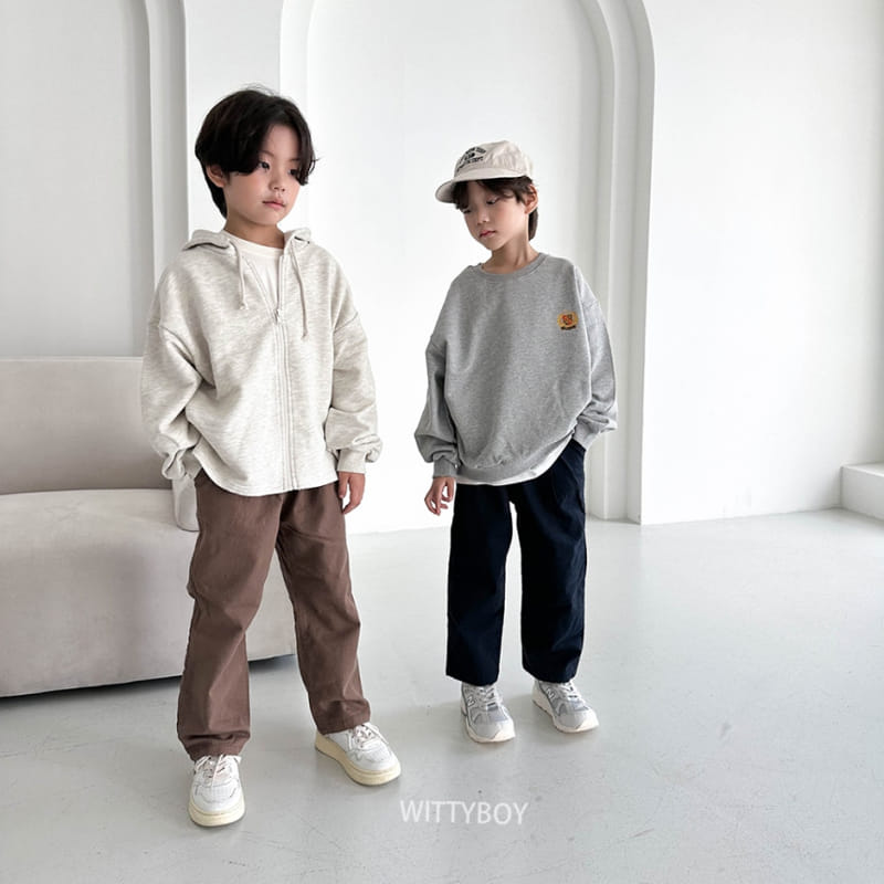 Witty Boy - Korean Children Fashion - #kidzfashiontrend - Crwon Sweatshirt - 9