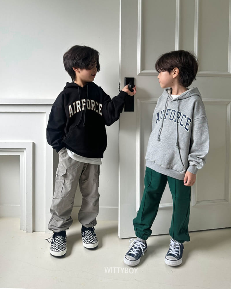 Witty Boy - Korean Children Fashion - #littlefashionista - Air Force Hoody - 5