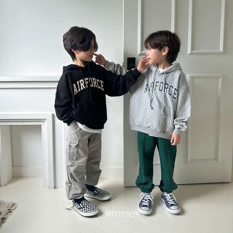 Witty Boy - Korean Children Fashion - #magicofchildhood - Air Force Hoody - 6