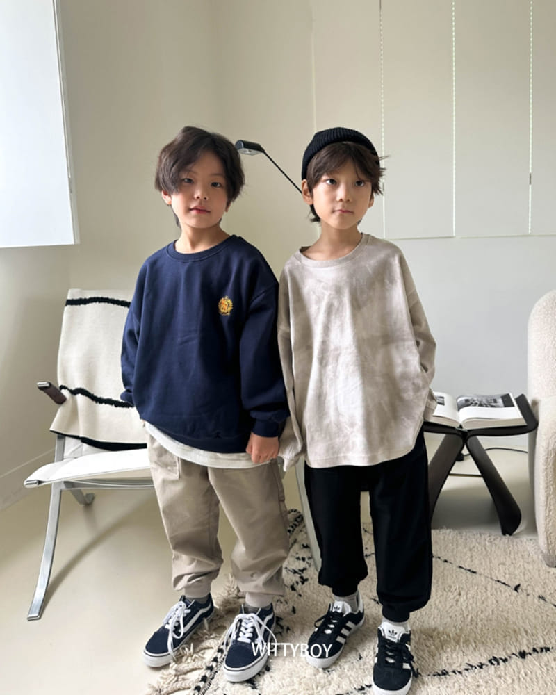 Witty Boy - Korean Children Fashion - #stylishchildhood - Crwon Sweatshirt