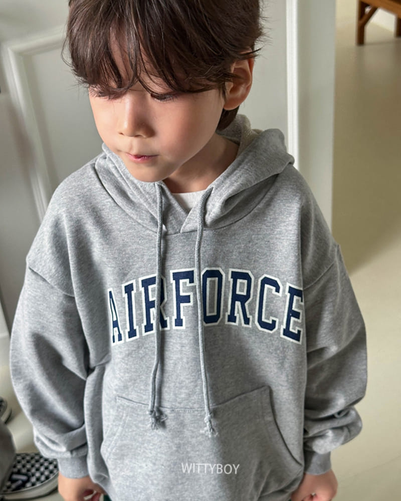 Witty Boy - Korean Children Fashion - #stylishchildhood - Air Force Hoody - 11