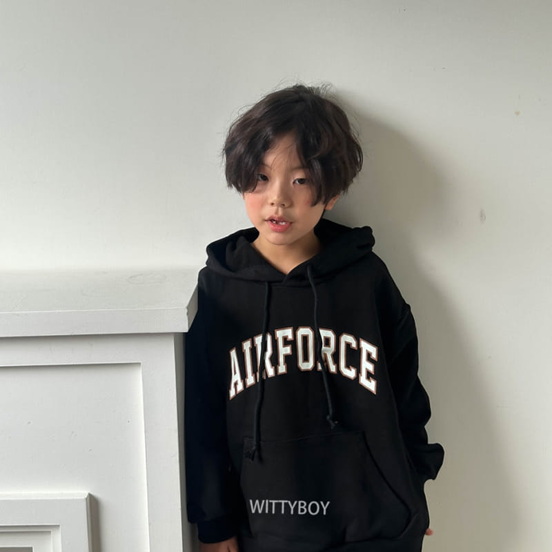 Witty Boy - Korean Children Fashion - #toddlerclothing - Air Force Hoody - 10