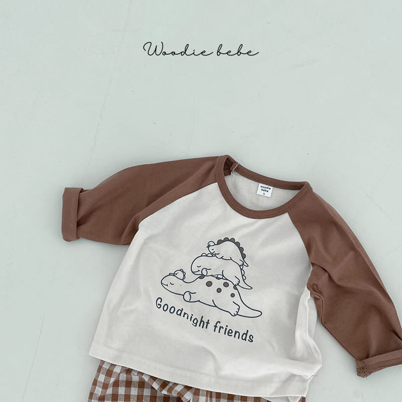 Woodie - Korean Baby Fashion - #babyboutique - Jurrasic Top Bottom Set - 3