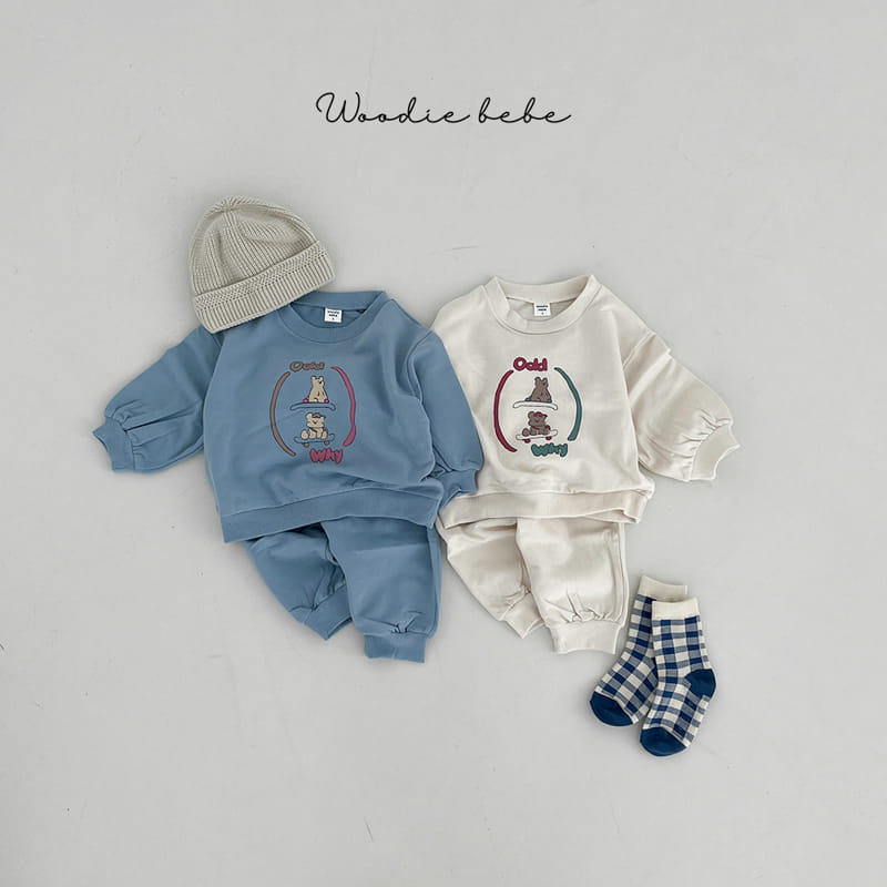 Woodie - Korean Baby Fashion - #babyclothing - Odd Top Bottom Set - 5