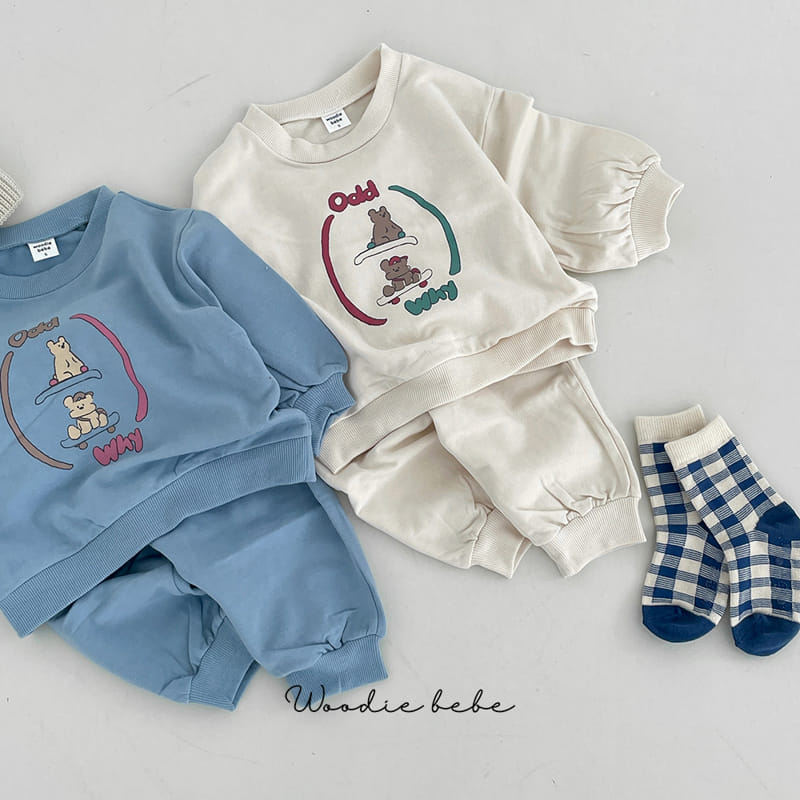 Woodie - Korean Baby Fashion - #babyfashion - Odd Top Bottom Set - 6