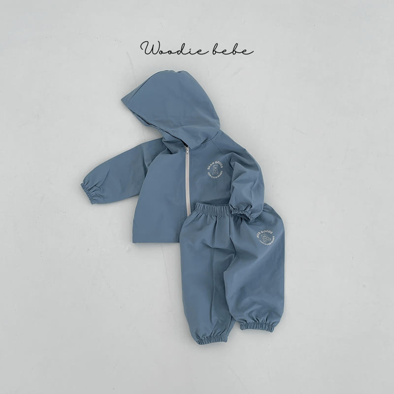 Woodie - Korean Baby Fashion - #babyfever - Wind Top Bottom Set