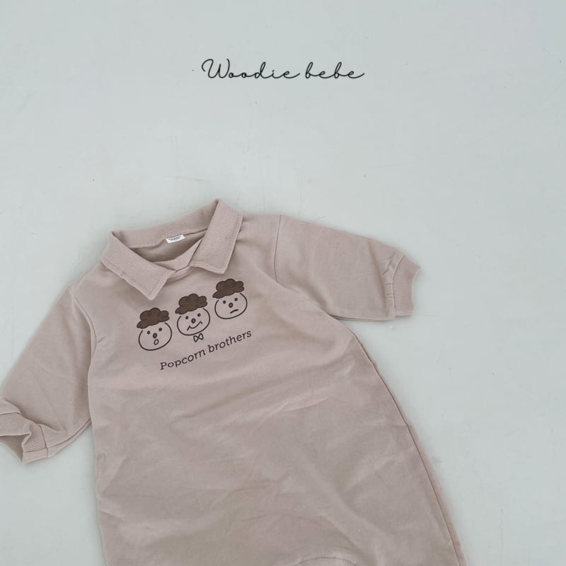 Woodie - Korean Baby Fashion - #babyfever - Popcorn Bodysuit - 2