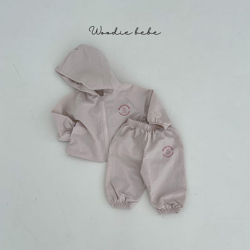 Woodie - Korean Baby Fashion - #babylifestyle - Wind Top Bottom Set - 3