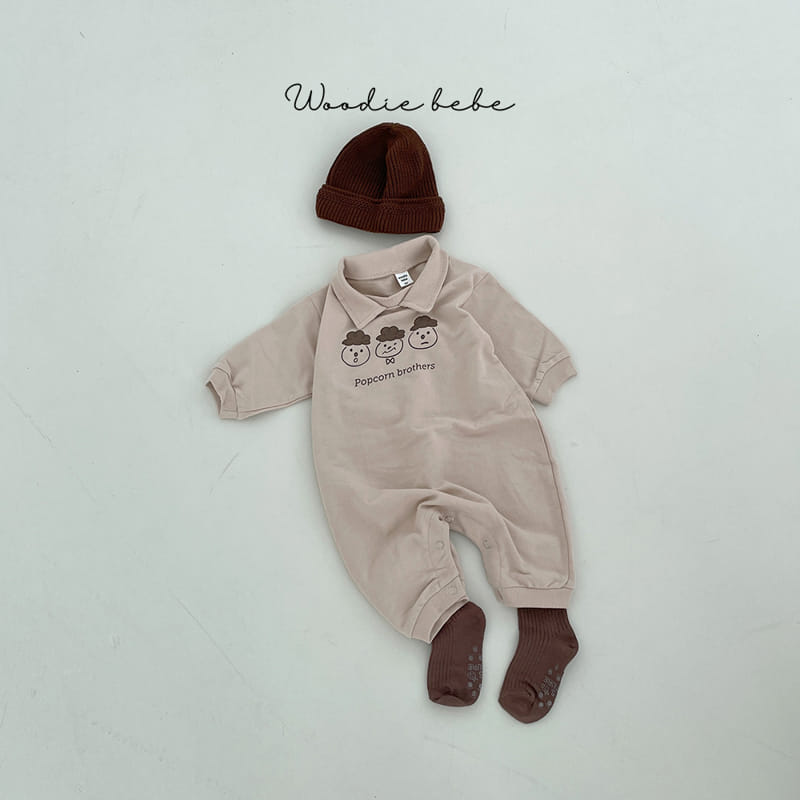 Woodie - Korean Baby Fashion - #babyootd - Popcorn Bodysuit - 6