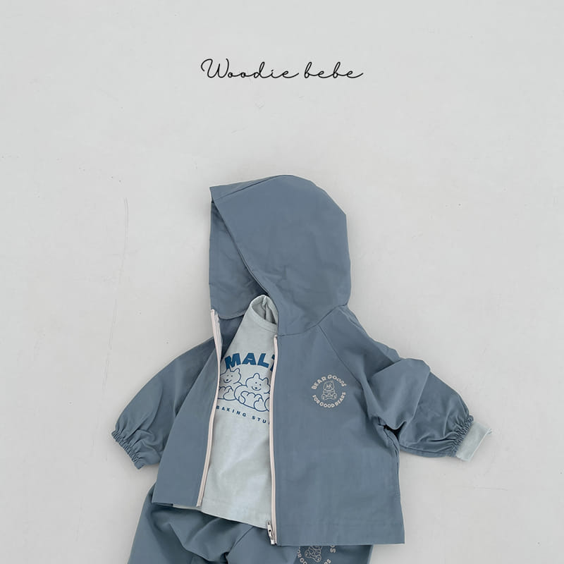 Woodie - Korean Baby Fashion - #babyoutfit - Wind Top Bottom Set - 6