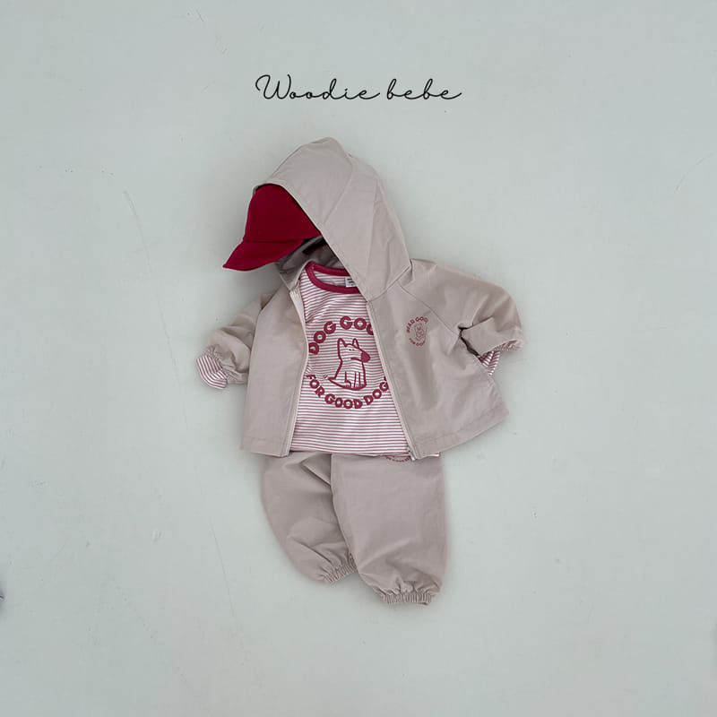 Woodie - Korean Baby Fashion - #babyoutfit - Wind Top Bottom Set - 7
