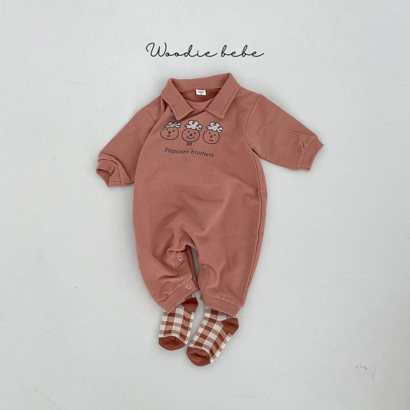 Woodie - Korean Baby Fashion - #babyoutfit - Popcorn Bodysuit - 7