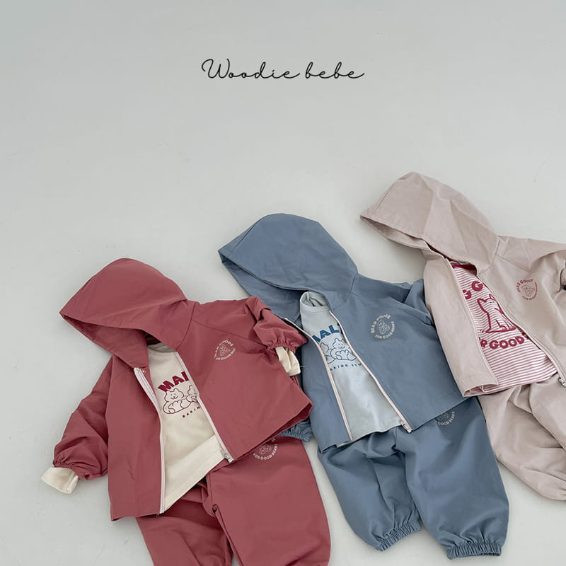 Woodie - Korean Baby Fashion - #onlinebabyshop - Wind Top Bottom Set - 10