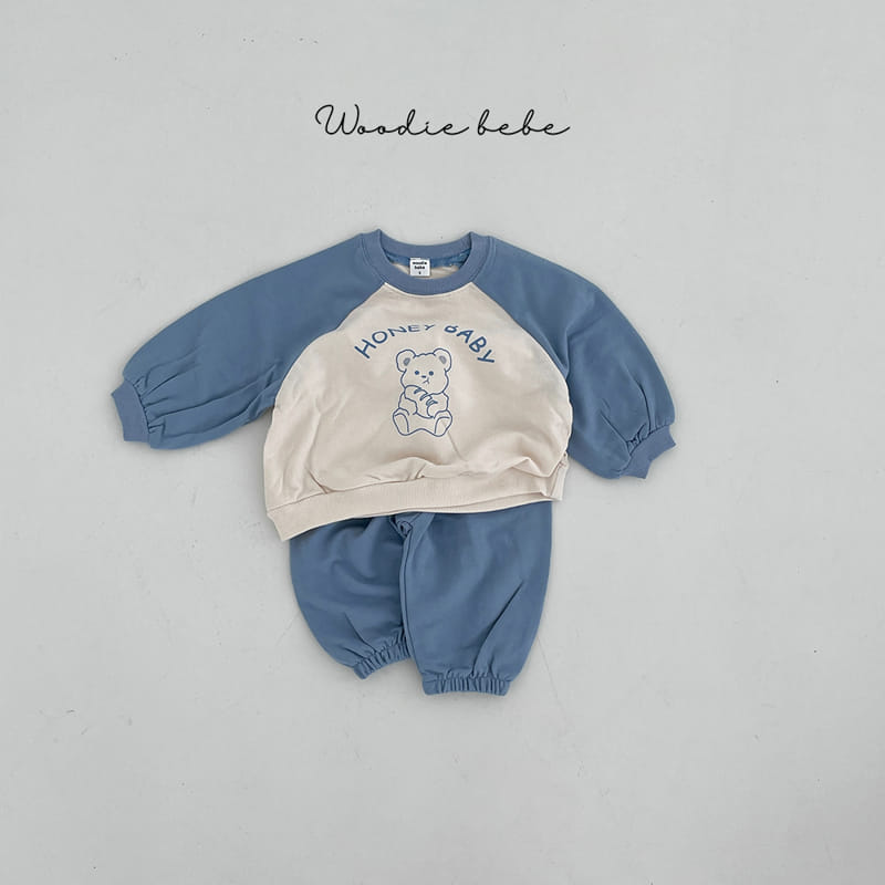 Woodie - Korean Baby Fashion - #onlinebabyshop - Bake Top Bottom Set - 2