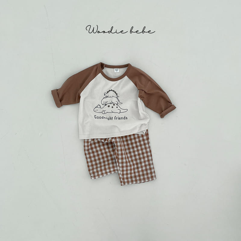 Woodie - Korean Baby Fashion - #smilingbaby - Jurrasic Top Bottom Set - 2