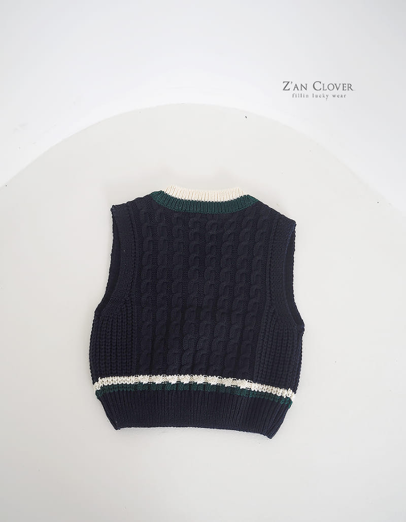 Zan Clover - Korean Children Fashion - #Kfashion4kids - Twist Knit Vest - 12