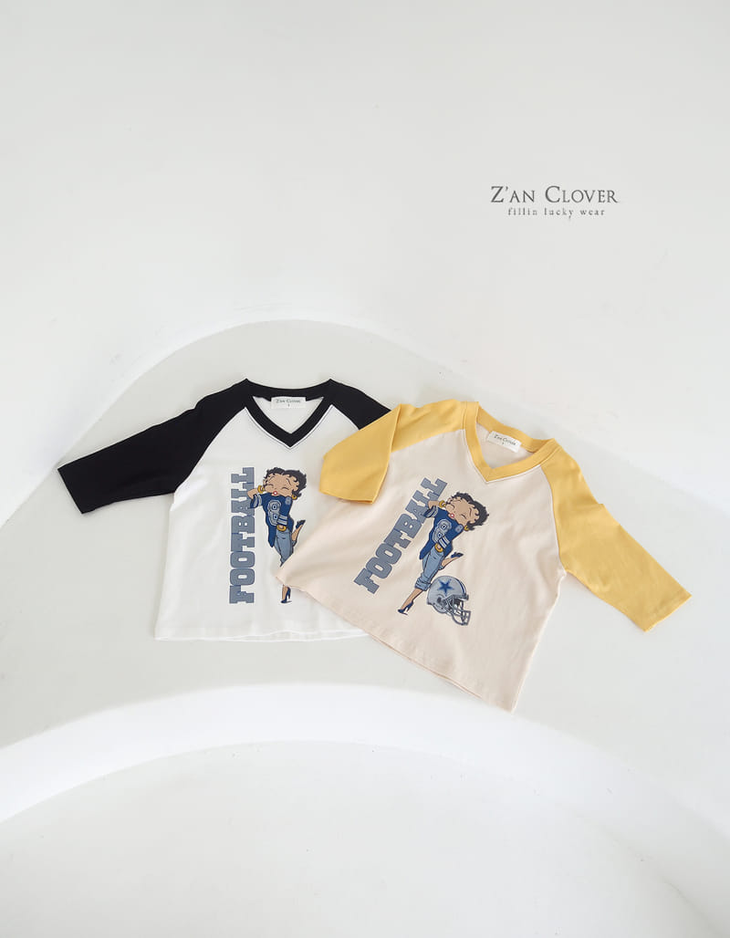 Zan Clover - Korean Children Fashion - #designkidswear - Football Beaty Bub Long Tee - 3