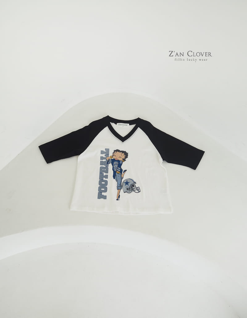 Zan Clover - Korean Children Fashion - #designkidswear - Football Beaty Bub Long Tee - 4