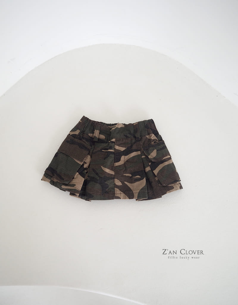 Zan Clover - Korean Children Fashion - #discoveringself - Camo Cargo Skirt