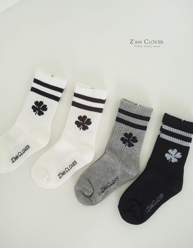 Zan Clover - Korean Children Fashion - #discoveringself - Z Cle Sport Socks - 3
