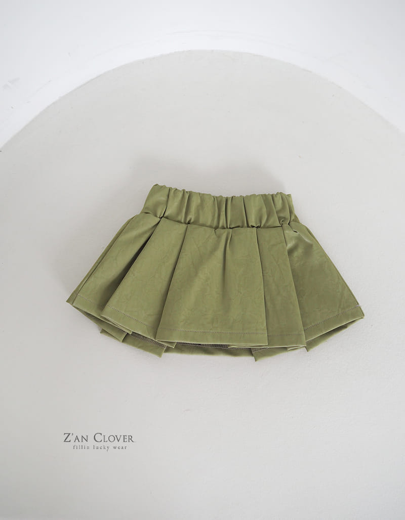 Zan Clover - Korean Children Fashion - #kidsshorts - Leather Skirt - 5