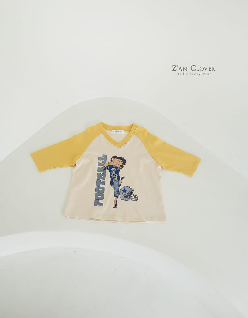 Zan Clover - Korean Children Fashion - #kidsstore - Football Beaty Bub Long Tee - 7