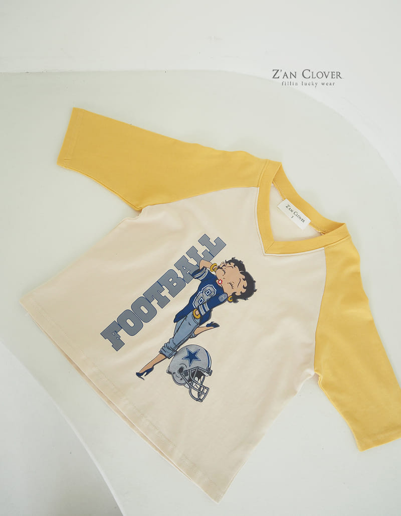Zan Clover - Korean Children Fashion - #kidzfashiontrend - Football Beaty Bub Long Tee - 8