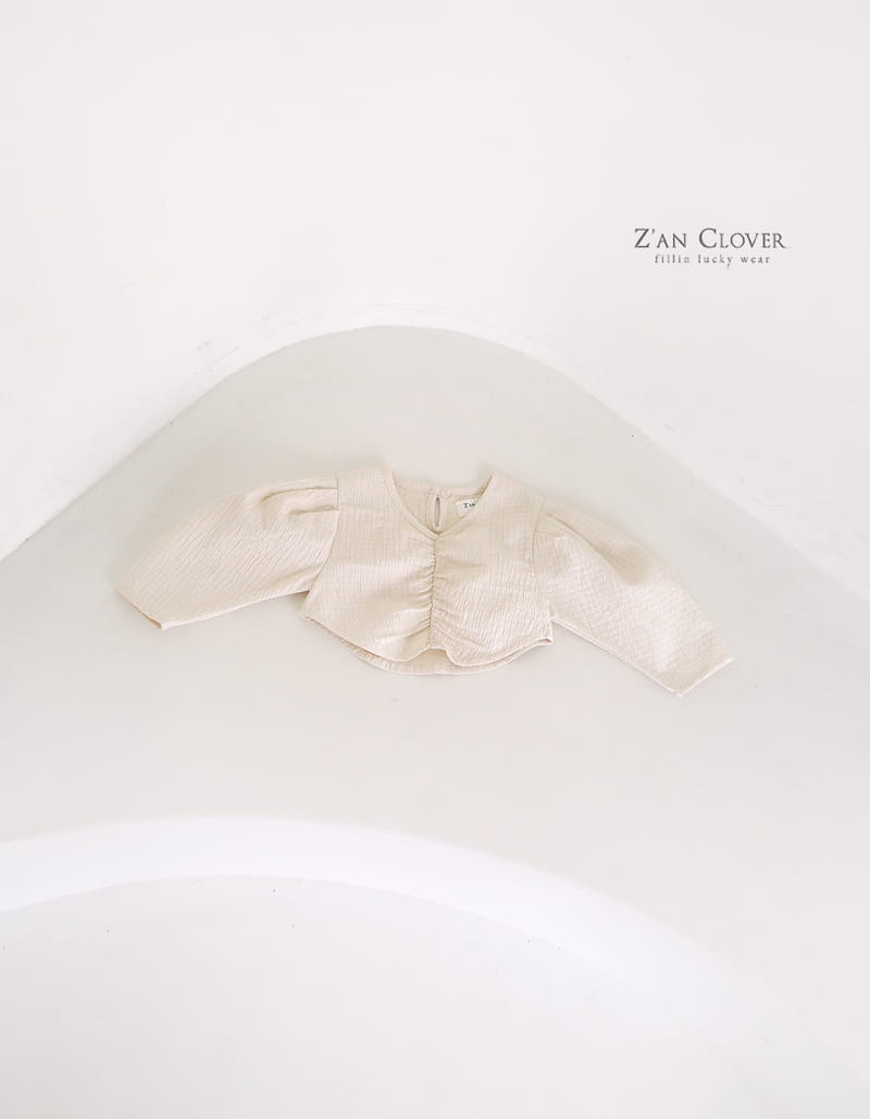 Zan Clover - Korean Children Fashion - #kidsstore - Embo Shirring Blouse - 4