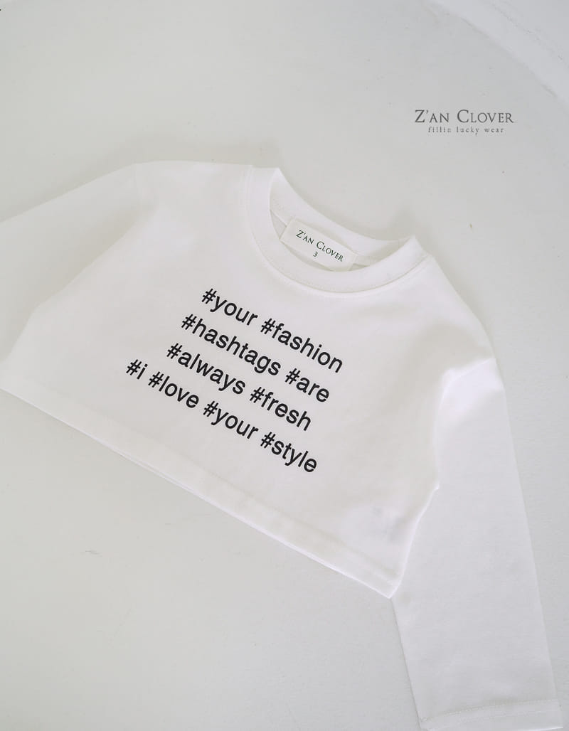 Zan Clover - Korean Children Fashion - #kidzfashiontrend - Hash Tags Tee - 3