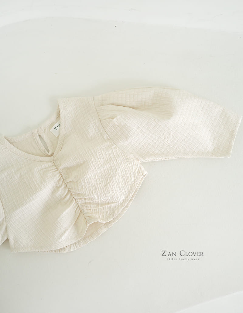 Zan Clover - Korean Children Fashion - #littlefashionista - Embo Shirring Blouse - 6
