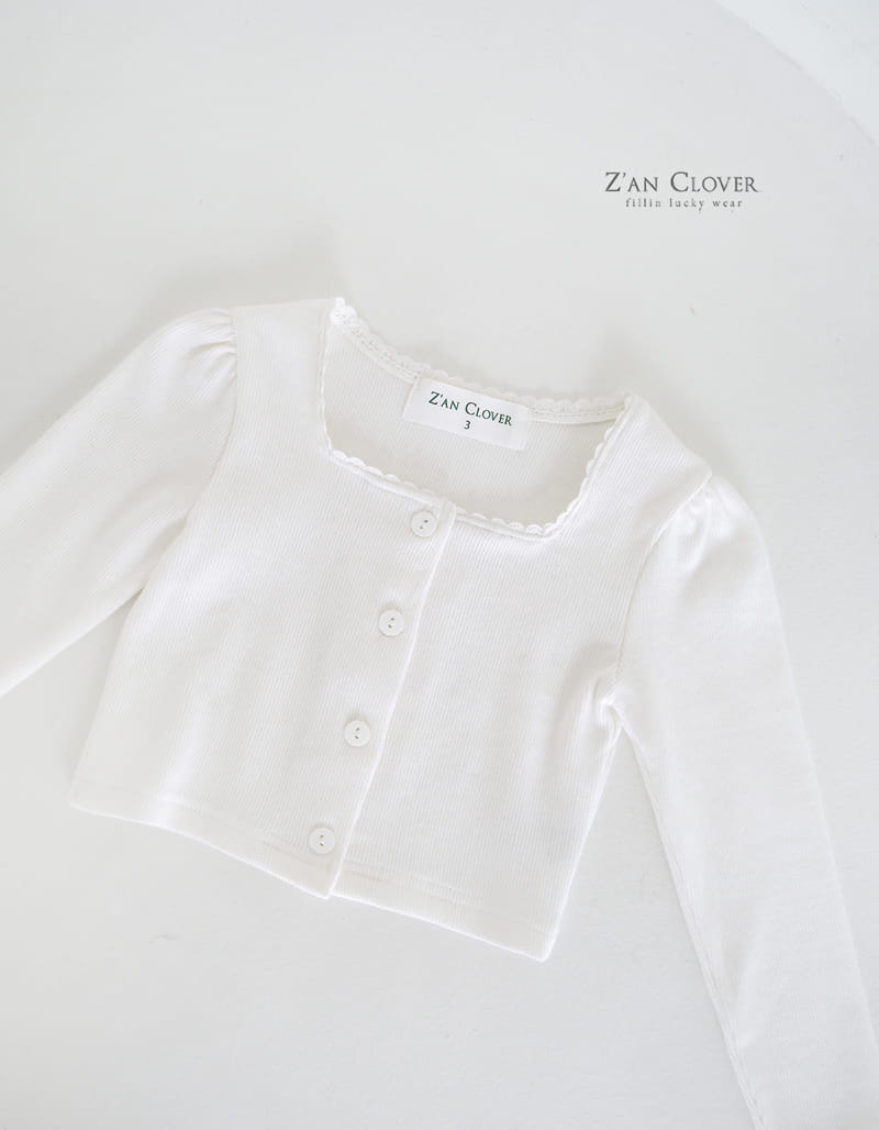 Zan Clover - Korean Children Fashion - #minifashionista - Rib Square Cardigan - 6