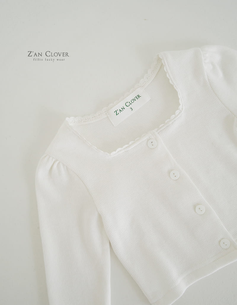 Zan Clover - Korean Children Fashion - #prettylittlegirls - Rib Square Cardigan - 7