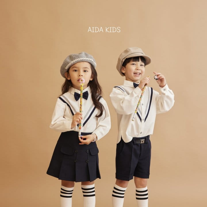 Aida - Korean Children Fashion - #kidsstore - New V Shirt - 9